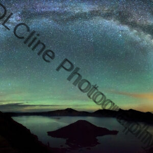 Crater Lake - Milky Way - Pano