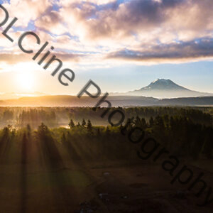 Morning Sunrise, Mt Rainier