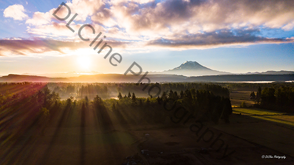 Morning Sunrise, Mt Rainier