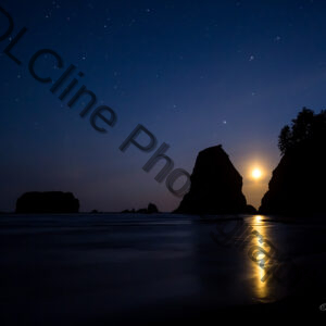 Moonset at La Push