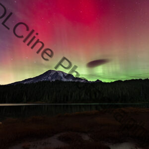Mt Rainier - Aurora Reflection Lake